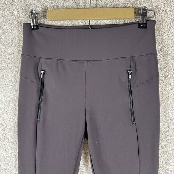 Athleta Stellar Leggings Small‎ Tall High Rise Zip Pockets Anthracite Grey - Picture 3 of 11
